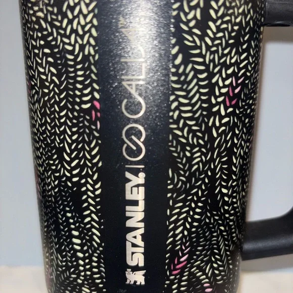 Stanley x Calia 40oz Quencher H2.0 Black Confetti Tumbler NWT - Picture 3 of 9